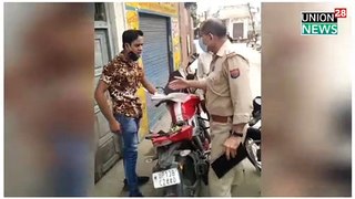 Viral Video  Police ! Bulandshahar Video  देखिए दरोगा की दबंगई कैसे युवक को परेशान कर रहा दरोगा Breaking News