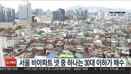 서울 비아파트 넷 중 하나는 30대 이하가 매수