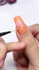 Orange fruit Nail Design