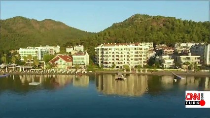 Marmaris'in yeşili griye döndü