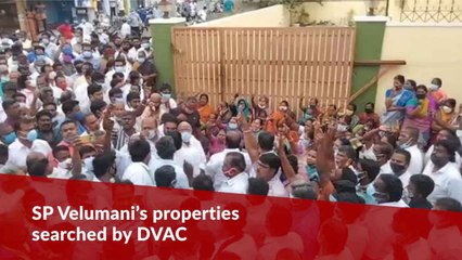 Former AIADMK Minister SP Velumani’s properties searched by DVAC