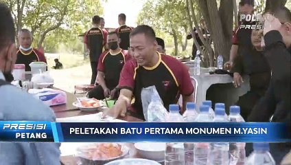 Peletakan Batu Pertama Pembangunan Monumen  M Yasin, Sebagai Bentuk Pengabdian Sebagai Pelopor.