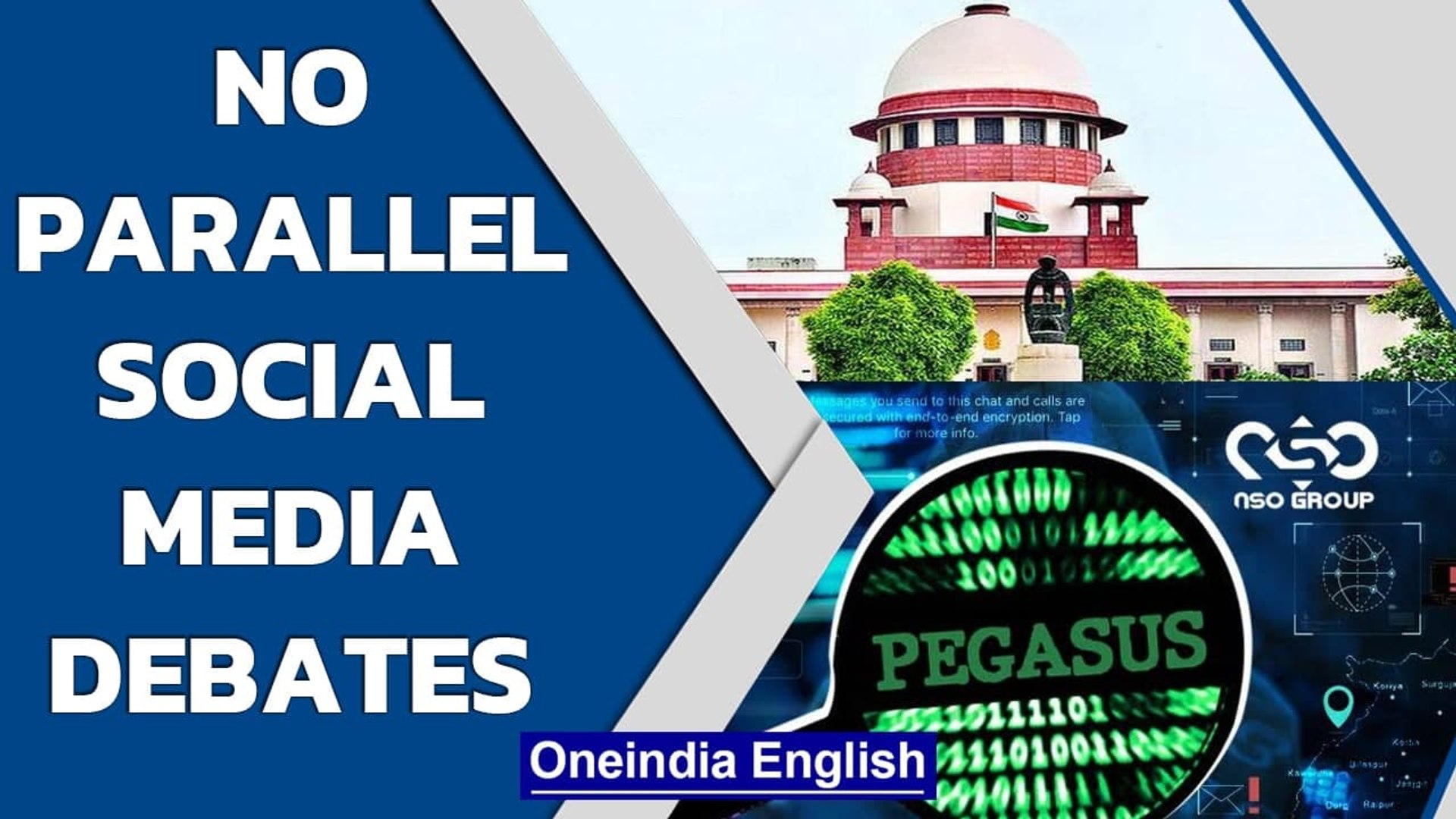 Pegasus Row Sc Tells Petitioners Not To Have Parallel Social Media Debates Oneindia News Video Dailymotion