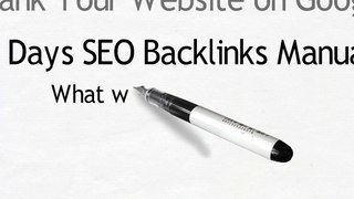 Rank Your Website on Google, 30 Days SEO Backlinks Manually