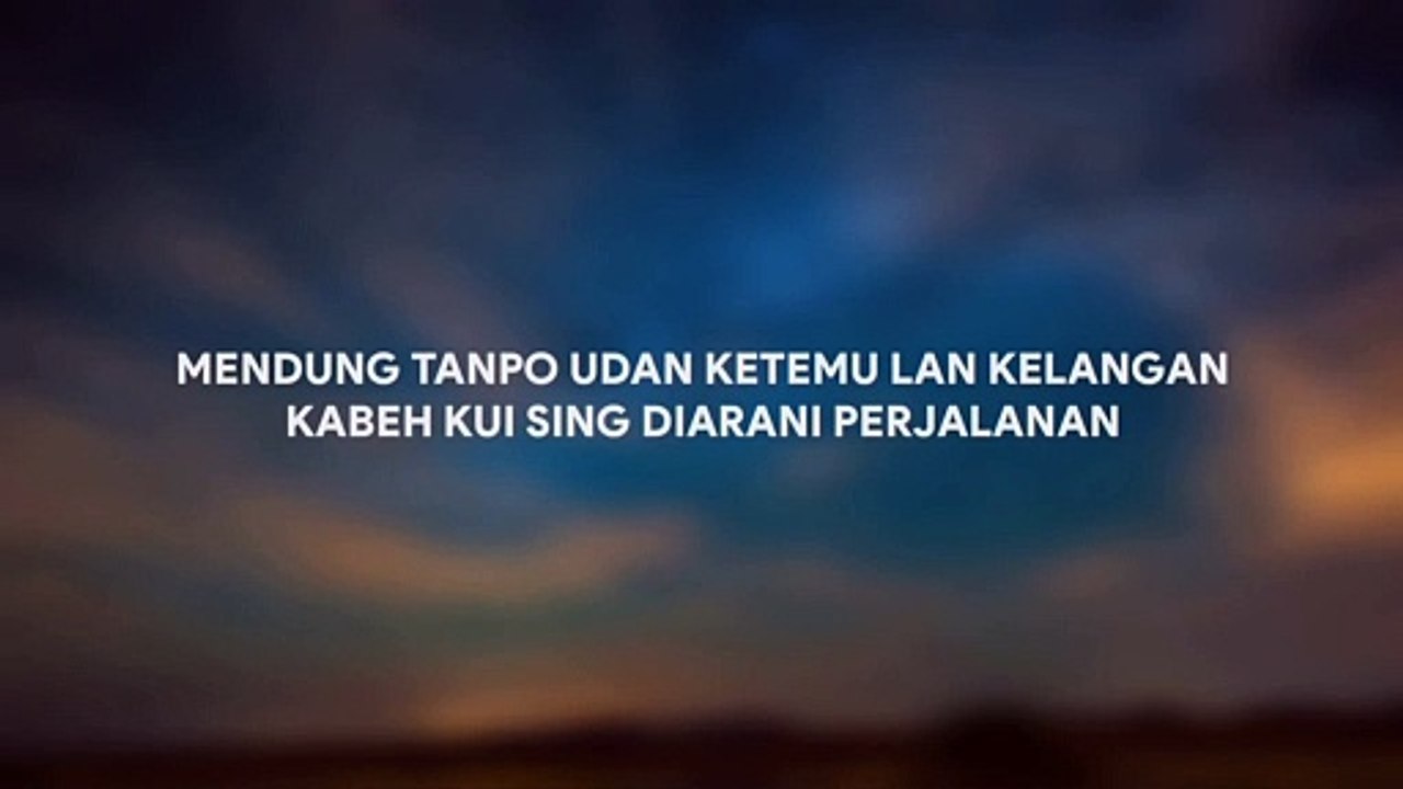 DENNY CAKNAN FT. NDARBOY GENK - MENDUNG TANPO UDAN (LIRIK)