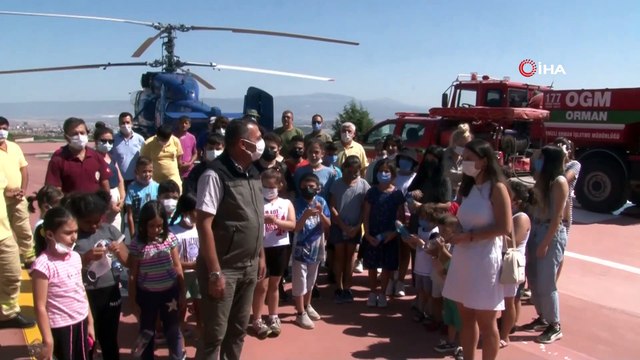 Çevreci minikten Orman Müdürüne gülümseten soru: 'Helikopteri siz mi yaptınız'