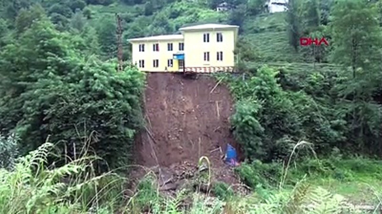 Rİze'de sel ve heyelan sonrası hasar tespiti