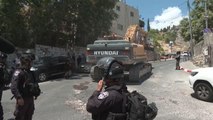 İsrail güçleri Doğu Kudüs'te Filistinlilere ait bir binayı yıktı