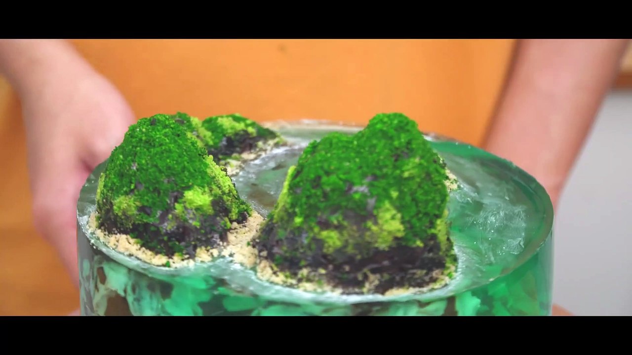 Chocolate Jelly Island Cake Recipe