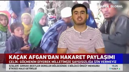 Türkiye'ye kaçak Afgan göçü! Kaçak Afgan'dan hakaret paylaşımı