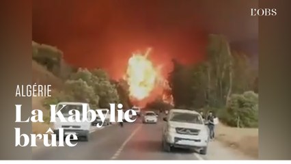 La Kabylie en proie à de violents incendies