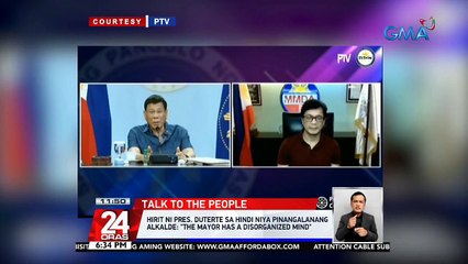 Pamimigay ng ayuda bukas, hindi raw ipagkakatiwala ni Pres. Duterte sa isang LGU; Partidong Aksyon Demokratiko na kinabibilangan ni Mayor Moreno, pumalag sa pasaring ni Pres. Duterte kaugnay sa pamamahagi ng ayuda | 24 Oras