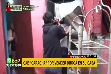 Independencia: detienen a “caracha” por comercializar droga desde su casa