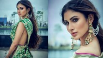 Mouni Roy's Hot Pics Of Wearing Saree Without A Blouse Go Viral