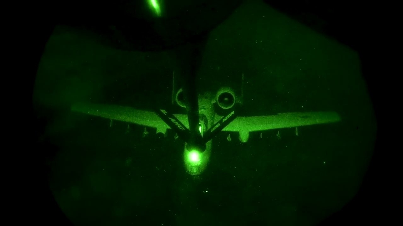 U.S. Air Force KC-135 Stratotanker – Night Refueling Mission