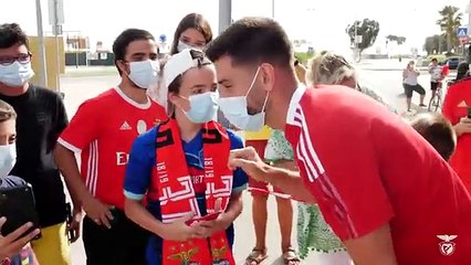 Bastidores do jogo entre Benfica e Lille