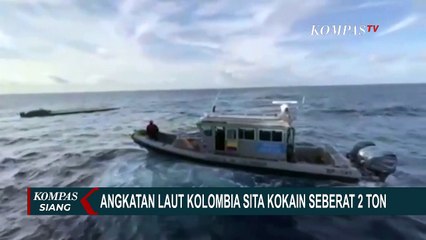 Angkatan Laut Kolombia Sita Narkoba Kokain Seberat 2 Ton