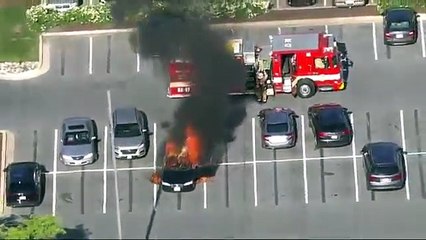 EUA. Carro arde após condutor usar desinfetante de forma imprudente