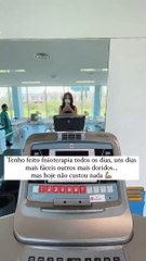 Após operação, Helena Costa faz fisioterapia "todos os dias"