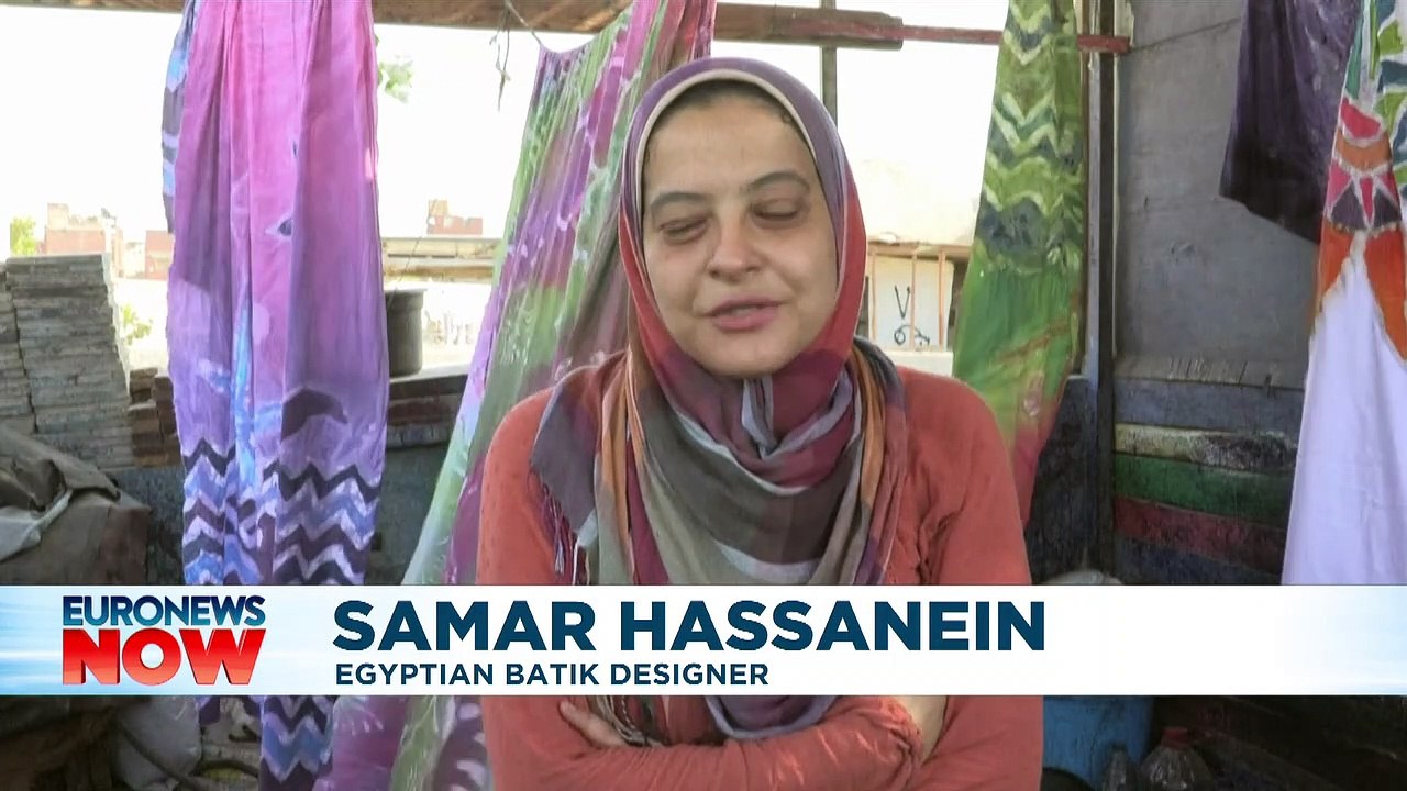 Egyptian designer seeks to revive traditional cloth-dyeing art