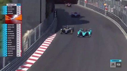 Ultrapassagem Félix da Costa - e-Prix do Mónaco