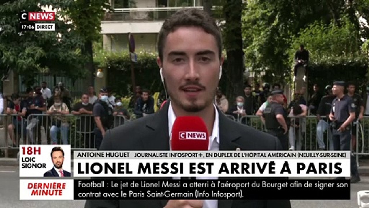 Lionel Messi est arrivé à Paris où il doit sign...