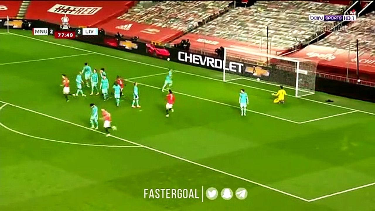 Golo de Bruno Fernandes ao Liverpool