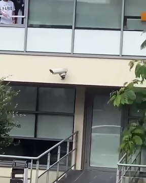 Lionel Messi Waving At Paris Saint-German (PSG) Fans On Arrival At France Airport