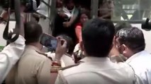 Protest outside police station after arrest of BJP leader