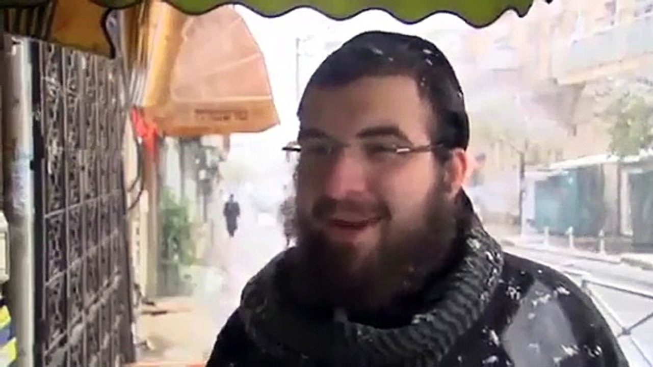 Tempestade de neve em Jerusálem