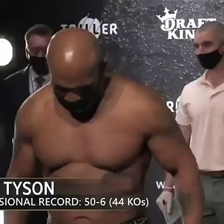 Pesagem de Mike Tyson e Roy Jones Jr.