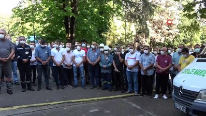 Demir Çelik fabrikasında ölen işçi son yolculuğuna uğurlandı