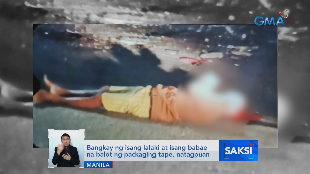 Bangkay ng isang lalaki at isang babae na balot ng packaging tape, natagpuan | Saksi