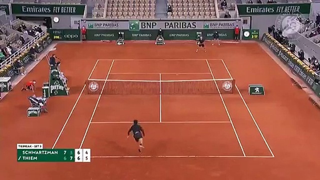 Ponto entre Thiem e Schwartzman