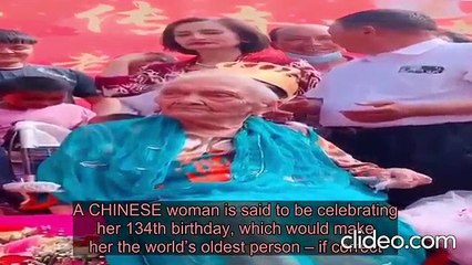 Mulher mais velha do mundo celebra 134 anos com banquete