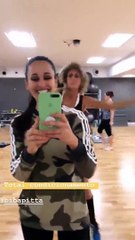 Que animação! Rita Pereira e Bibá Pitta juntas no ginásio