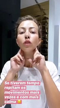 Dica de beleza! Laura Figueiredo ensina a fazer drenagem facial