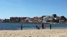 Polícia agredido em praia depois de avisar banhistas para saírem do local