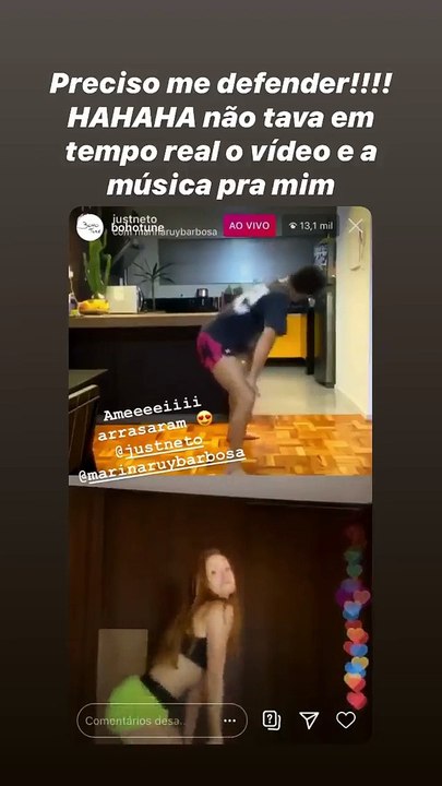 Marina Ruy Barbosa faz aula de dança... e Aless...