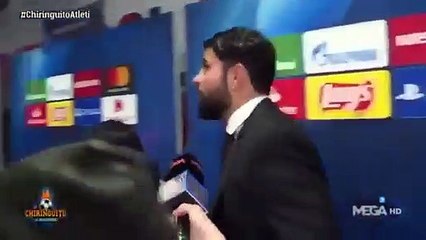 Diego Costa tosse para jornalistas