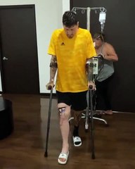 Nico Castillo após a trombose