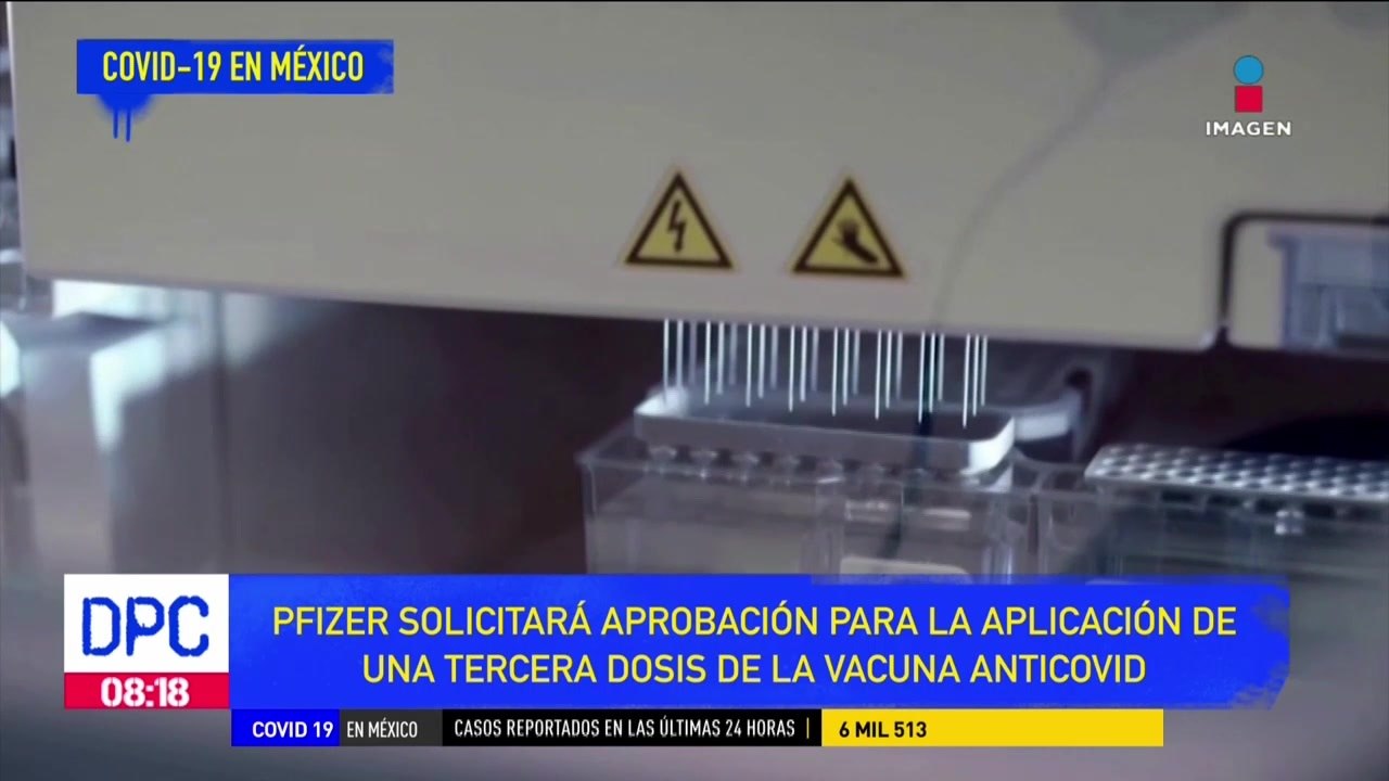 Pfizer solicitará aprobación de la aplicación de una tercera dosis