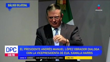 López Obrador dialogó con la vicepresidenta Kamala Harris