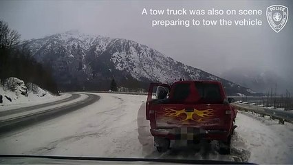 Homem quase é atropelado Alasca