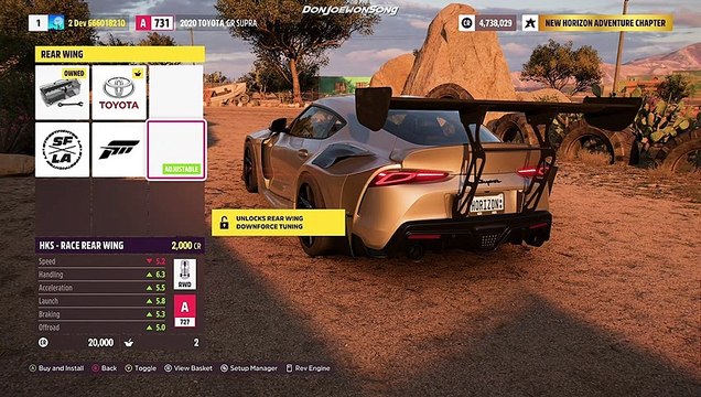 Forza Horizon 5 - Come customizzare la Toyota Supra