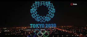 - Olimpiyatlara katılan Çinli sporcular için drone gösterisi