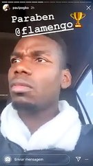 Pogba dá os parabéns ao Flamingo