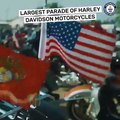 Parada de motas Harley-Davidson quebra recorde do Guinness