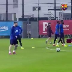 Golo de Messi em treino