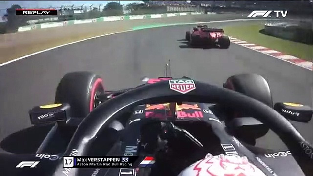 Choque entre Leclerc e Verstappen